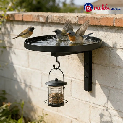 Wall-Mounted Metal Bird Bath – Antique Bronze Finish 🐦🛁🧱🏡 - Housewares & Kitchen