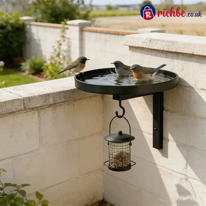 Wall-Mounted Metal Bird Bath – Antique Bronze Finish 🐦🛁🧱🏡 - Housewares & Kitchen