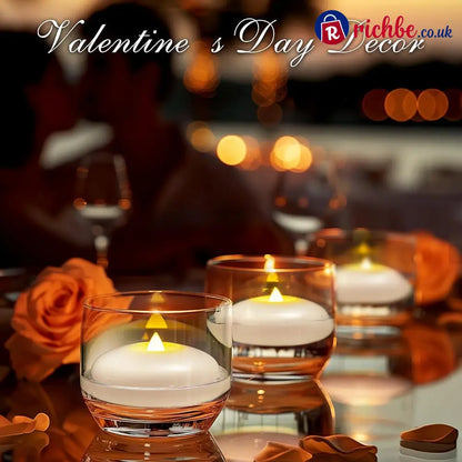🕯️Water-Activated Flameless Floating LED Candles – Romantic Waterproof Glow for Any Occasion
