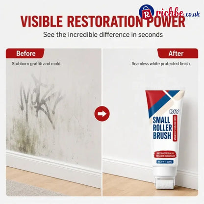 🧱🖌️✨Waterproof Wall Repair Paste with Integrated Small Roller Brush