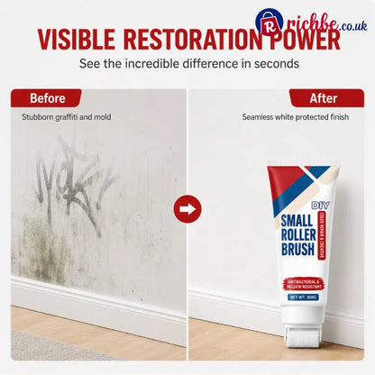 Waterproof Wall Repair Paste with Integrated Small Roller Brush - Repair & Sealant