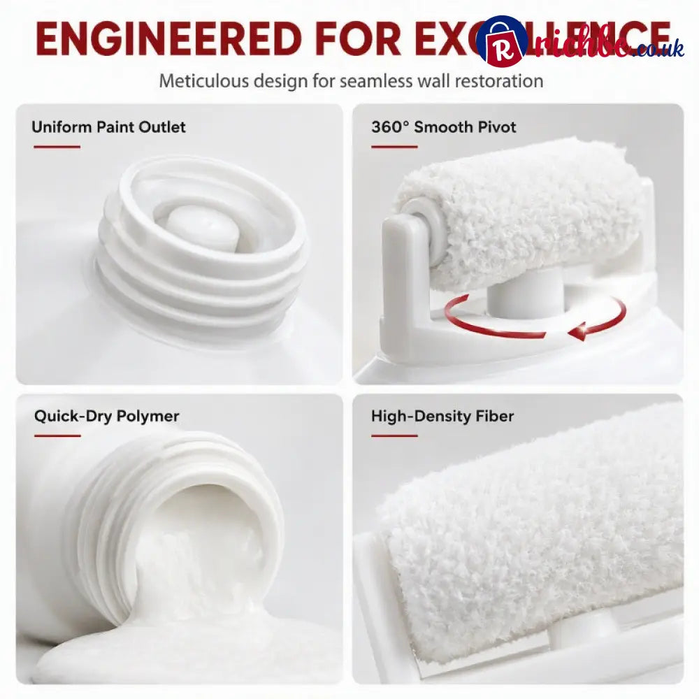Waterproof Wall Repair Paste with Integrated Small Roller Brush - Repair & Sealant