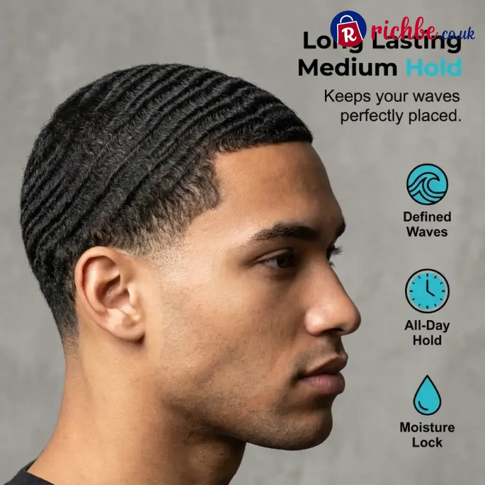 🌊💈✨Wave Pomade Medium Hold Water Based High Shine Hair Wax - 150g