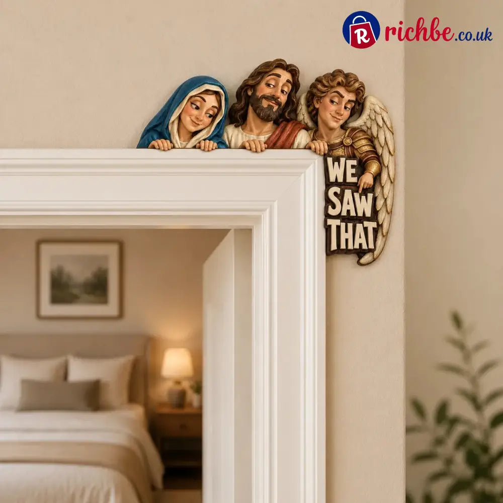 🙏 “We Saw That” 3D Hand-Painted Solid Wood Door Topper 👀 - Right Side + Left Side / Buy 1 - 💕HOT SALE