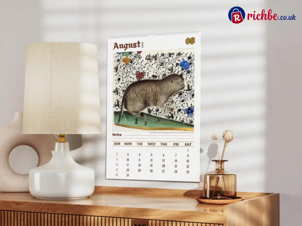 Weird cats in renaissance 2026 Wall Calendar