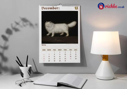 Weird cats in renaissance 2026 Wall Calendar