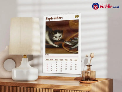 Weird cats in renaissance 2026 Wall Calendar