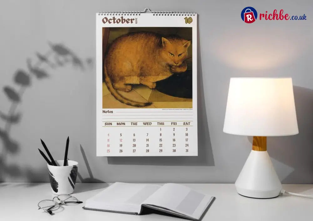 Weird cats in renaissance 2026 Wall Calendar