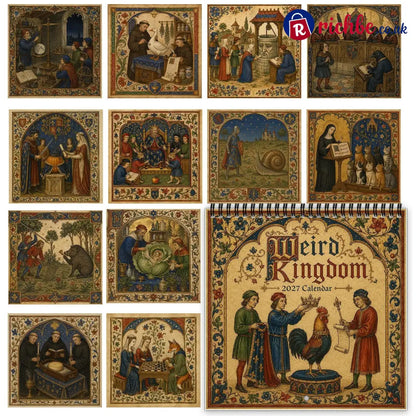 👑Weird Kingdom 2027 Wall Calendar – 12 Months of Curious Portraits & Whimsical Moments