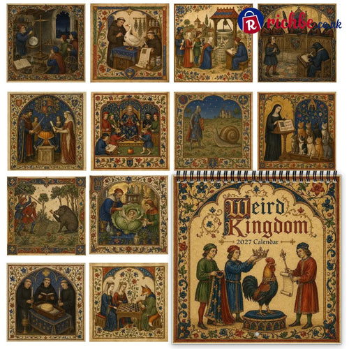 👑Weird Kingdom 2027 Wall Calendar – 12 Months of Curious Portraits & Whimsical Moments