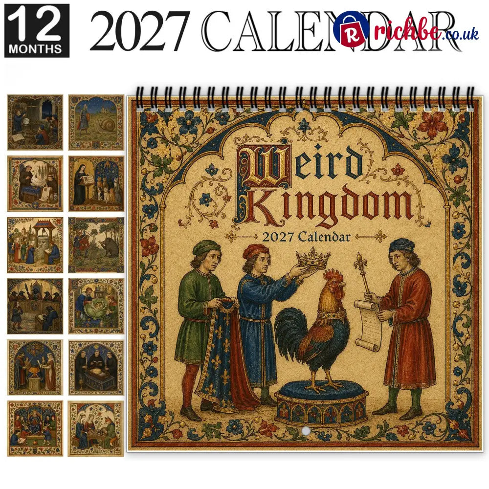 👑Weird Kingdom 2027 Wall Calendar – 12 Months of Curious Portraits & Whimsical Moments - All Collections