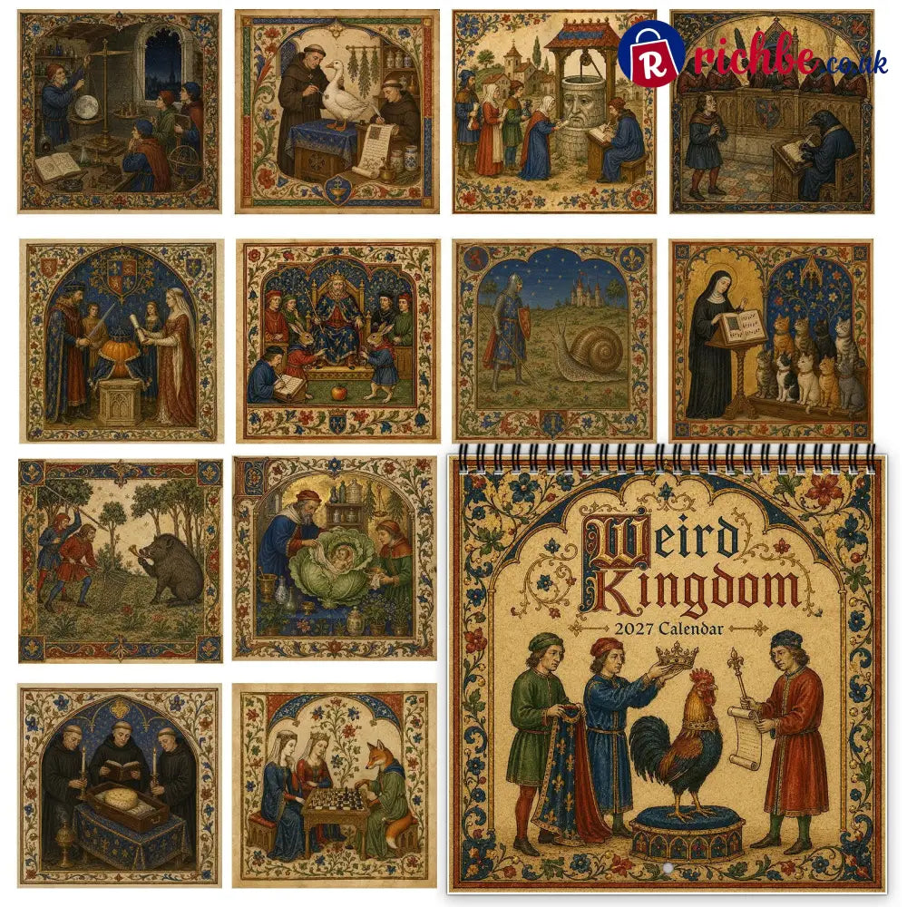 👑Weird Kingdom 2027 Wall Calendar – 12 Months of Curious Portraits & Whimsical Moments - All Collections