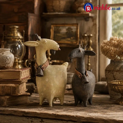 🐏🐾Whimsical Farmhouse Goat Figurines