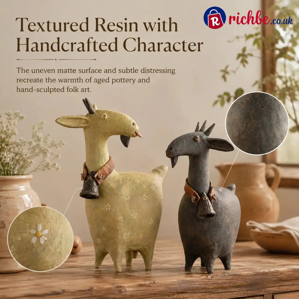 🐾Whimsical Farmhouse Goat Figurines