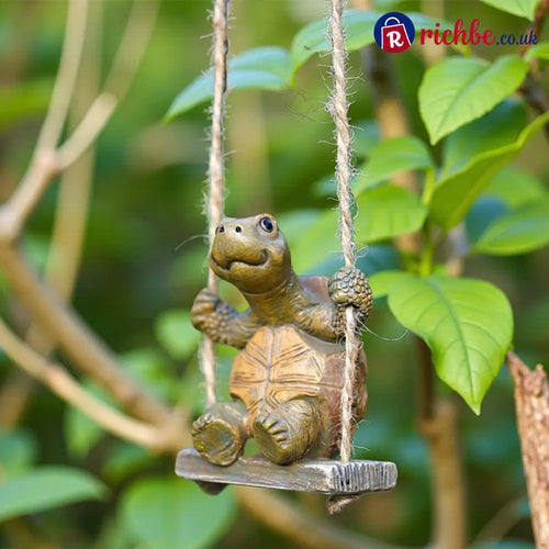 Whimsical Turtle Swing Decor – A Charming Hanging Ornament for Garden Patio & Indoor Spaces 🌿✨ - BUY 1 💕 / 4.1 x 3.9 x