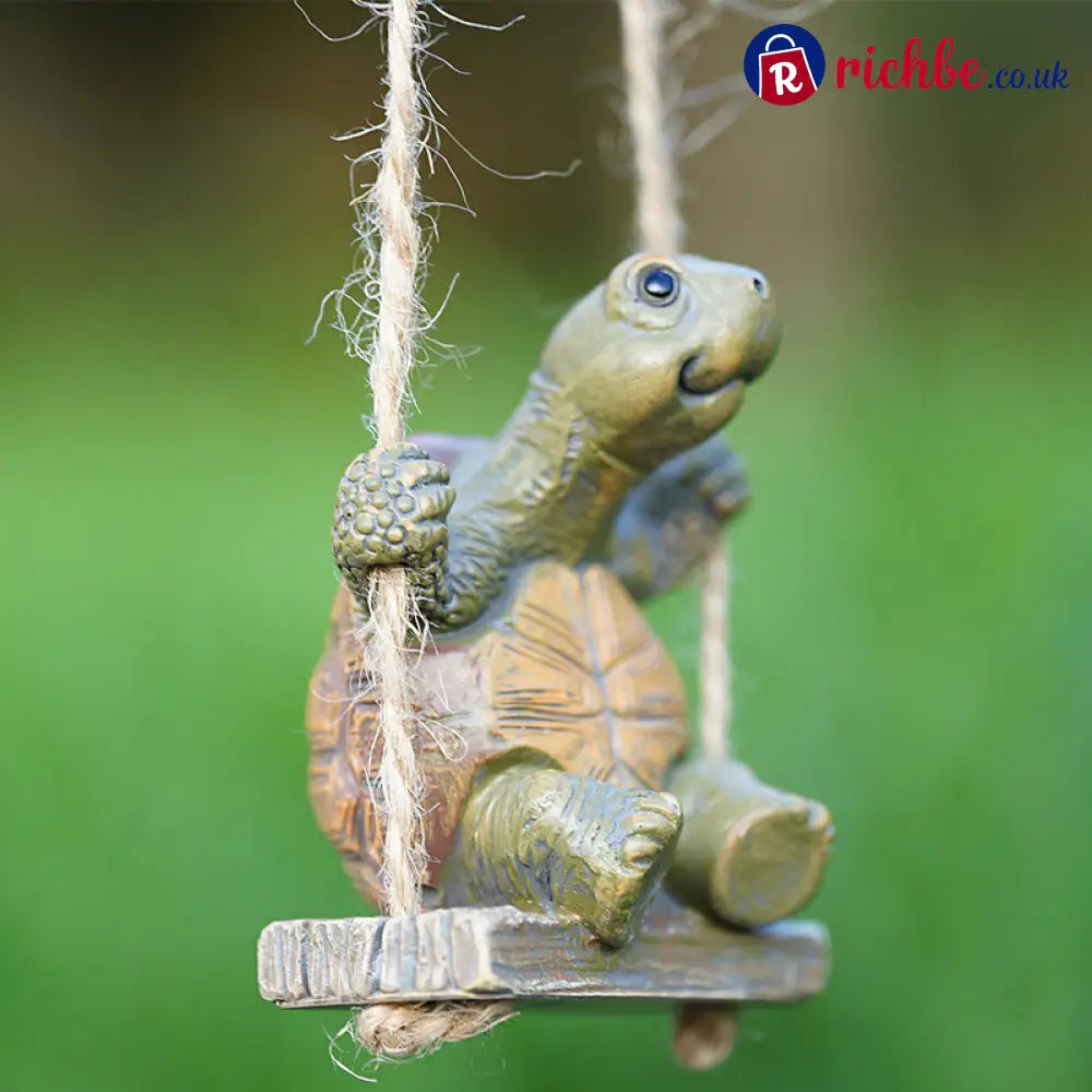 Whimsical Turtle Swing Decor – A Charming Hanging Ornament for Garden Patio & Indoor Spaces 🌿✨ - Hot sale