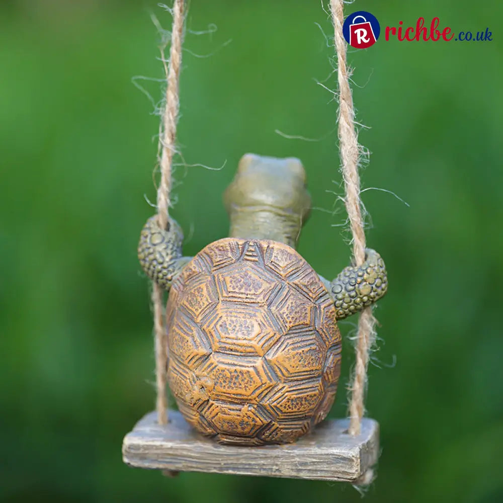 Whimsical Turtle Swing Decor – A Charming Hanging Ornament for Garden Patio & Indoor Spaces 🌿✨ - Hot sale