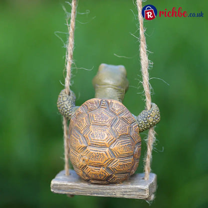 Whimsical Turtle Swing Decor – A Charming Hanging Ornament for Garden Patio & Indoor Spaces 🌿✨ - Hot sale