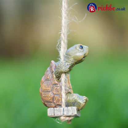 Whimsical Turtle Swing Decor – A Charming Hanging Ornament for Garden Patio & Indoor Spaces 🌿✨ - Hot sale