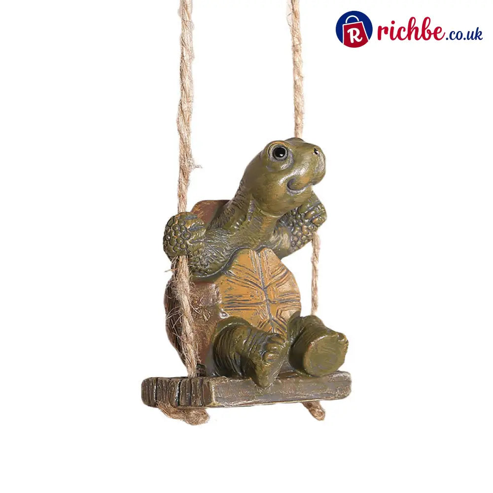 Whimsical Turtle Swing Decor – A Charming Hanging Ornament for Garden Patio & Indoor Spaces 🌿✨ - Hot sale