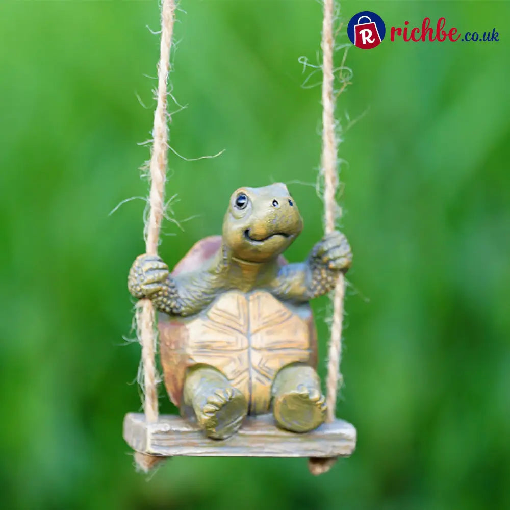 Whimsical Turtle Swing Decor – A Charming Hanging Ornament for Garden Patio & Indoor Spaces 🌿✨ - Hot sale