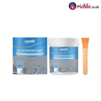White Tile Refinishing Paint with Brush - Gray - Hot Sale