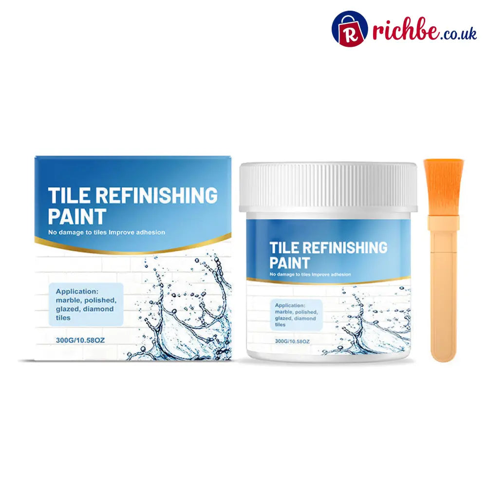 White Tile Refinishing Paint with Brush - White - Hot Sale