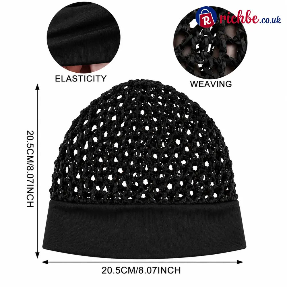 Wide Band Mesh Hair Cap