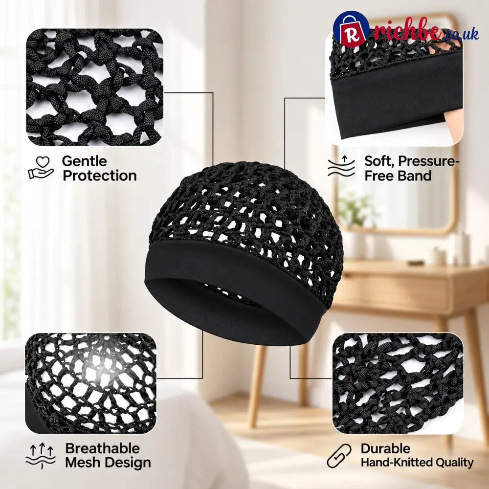 Wide Band Mesh Hair Cap