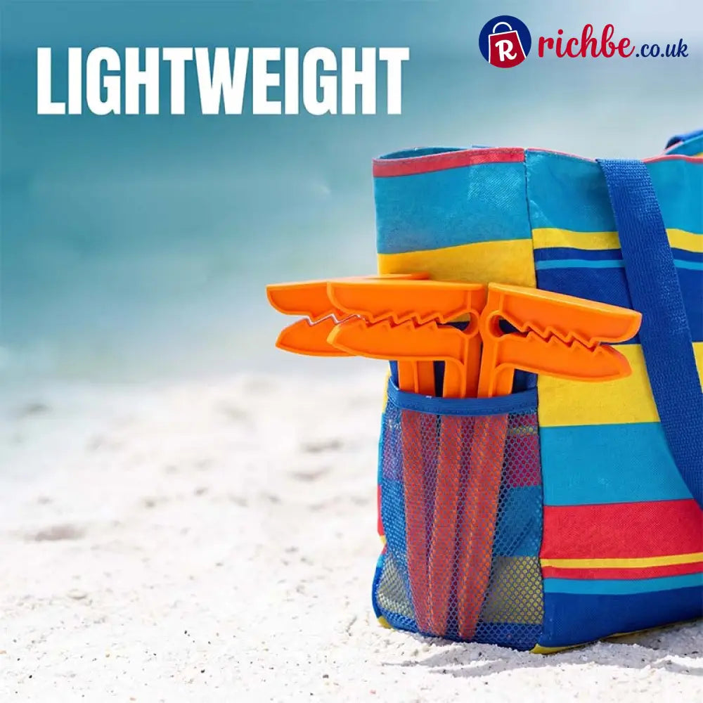 Windproof Beach Towel Clip Pegs for Sand and Grass - Housewares & Kitchen