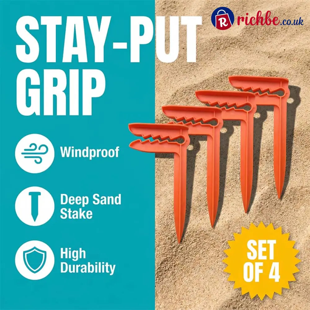 Windproof Beach Towel Clip Pegs for Sand and Grass - Housewares & Kitchen