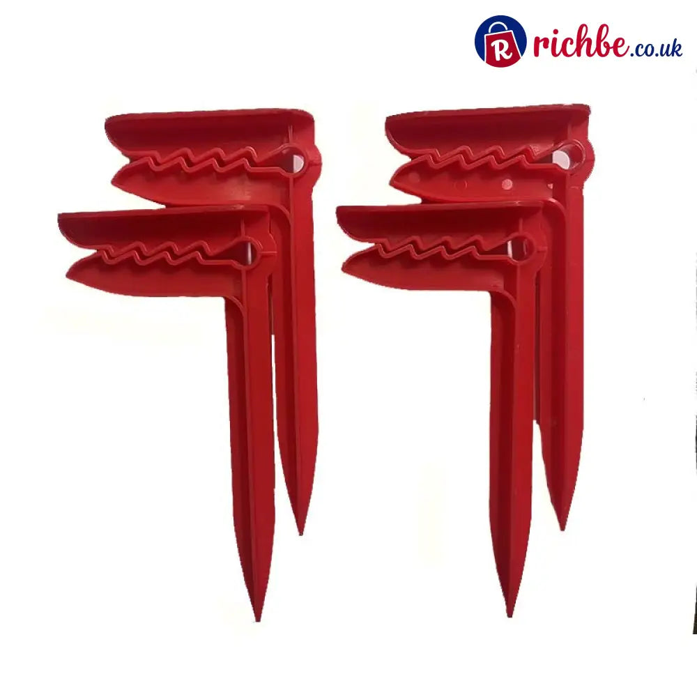 Windproof Beach Towel Clip Pegs for Sand and Grass - Red / 4 PCs (Buy 2 Get 2 Free) - Housewares & Kitchen