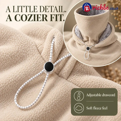 drawcord — winter fleece hood 2-pack