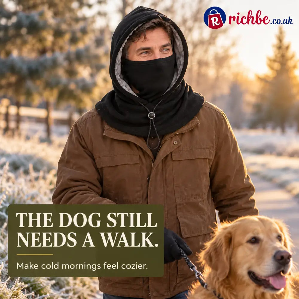 dog walk — winter fleece hood 2-pack