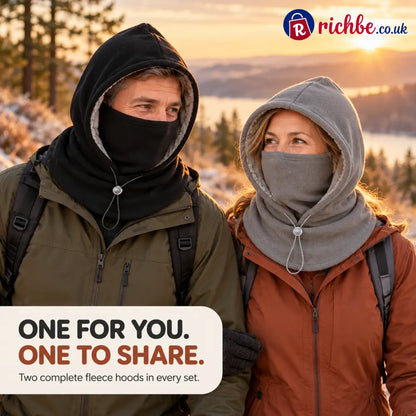 two pack — winter fleece hood 2-pack