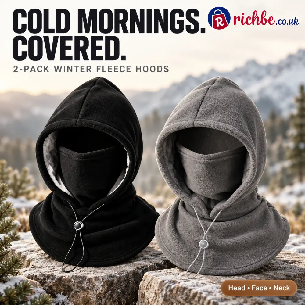 hero — winter fleece hood 2-pack