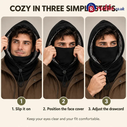 how to wear — winter fleece hood 2-pack