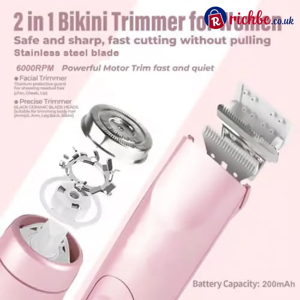 🔥 - Winter & New Year Gift - Comfort 2 in 1 Electric Lady Shaver