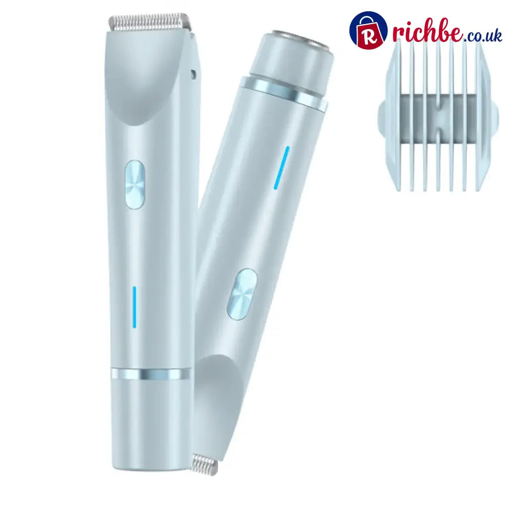 🔥 - Winter & New Year Gift - Comfort 2 in 1 Electric Lady Shaver - Blue (Updated Version)
