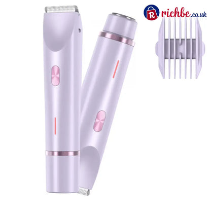 🔥 - Winter & New Year Gift - Comfort 2 in 1 Electric Lady Shaver - Purple (Updated Version)