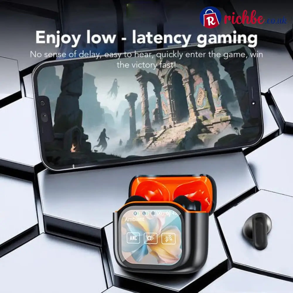 🔥Wireless Bluetooth Translation Earphone With LED display screen(Fit iOS & Android)