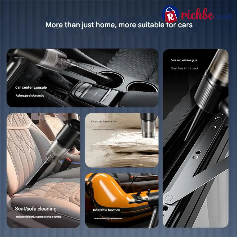 🔥Wireless Handheld Car Vacuum Cleaner Portable Cordless Vacuum Cleaner with Multi-Nozzles