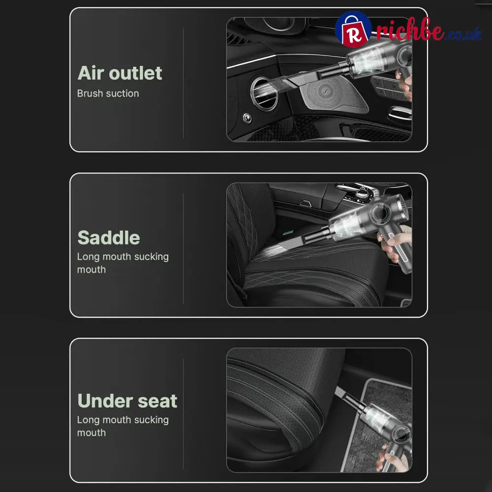 🔥Wireless Handheld Car Vacuum Cleaner Portable Cordless Vacuum Cleaner with Multi-Nozzles