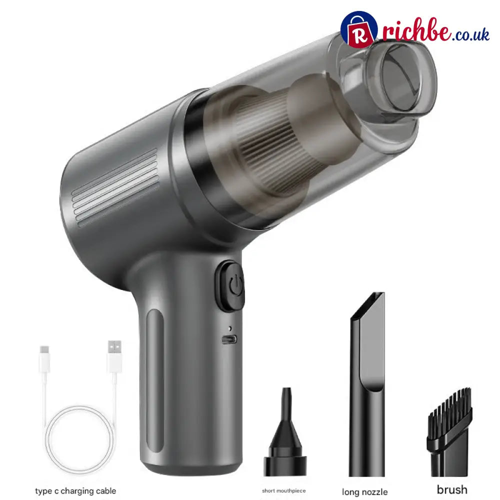 🔥Wireless Handheld Car Vacuum Cleaner Portable Cordless Vacuum Cleaner with Multi-Nozzles - GREY (Enhanced