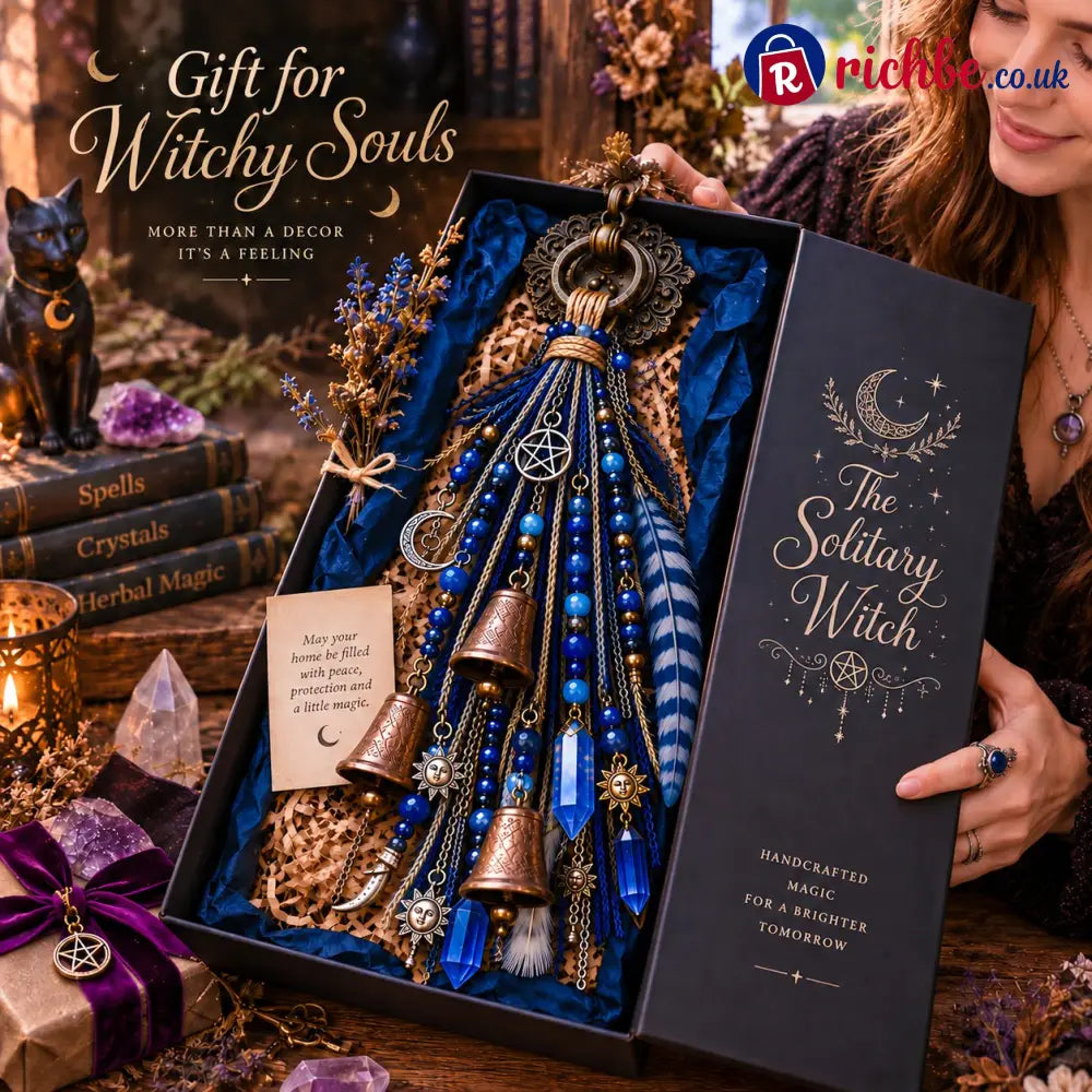 🔮Witchy Door Charm | Bells Crystals & Celestial Hanging Decor🔮