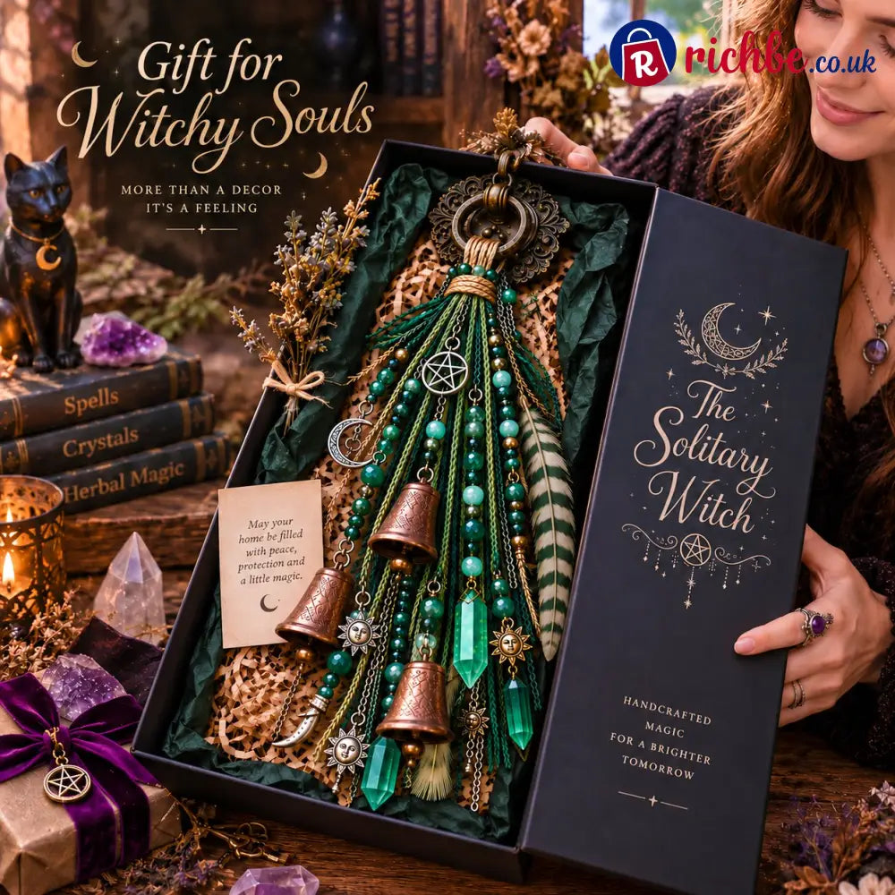 🔮Witchy Door Charm | Bells Crystals & Celestial Hanging Decor🔮