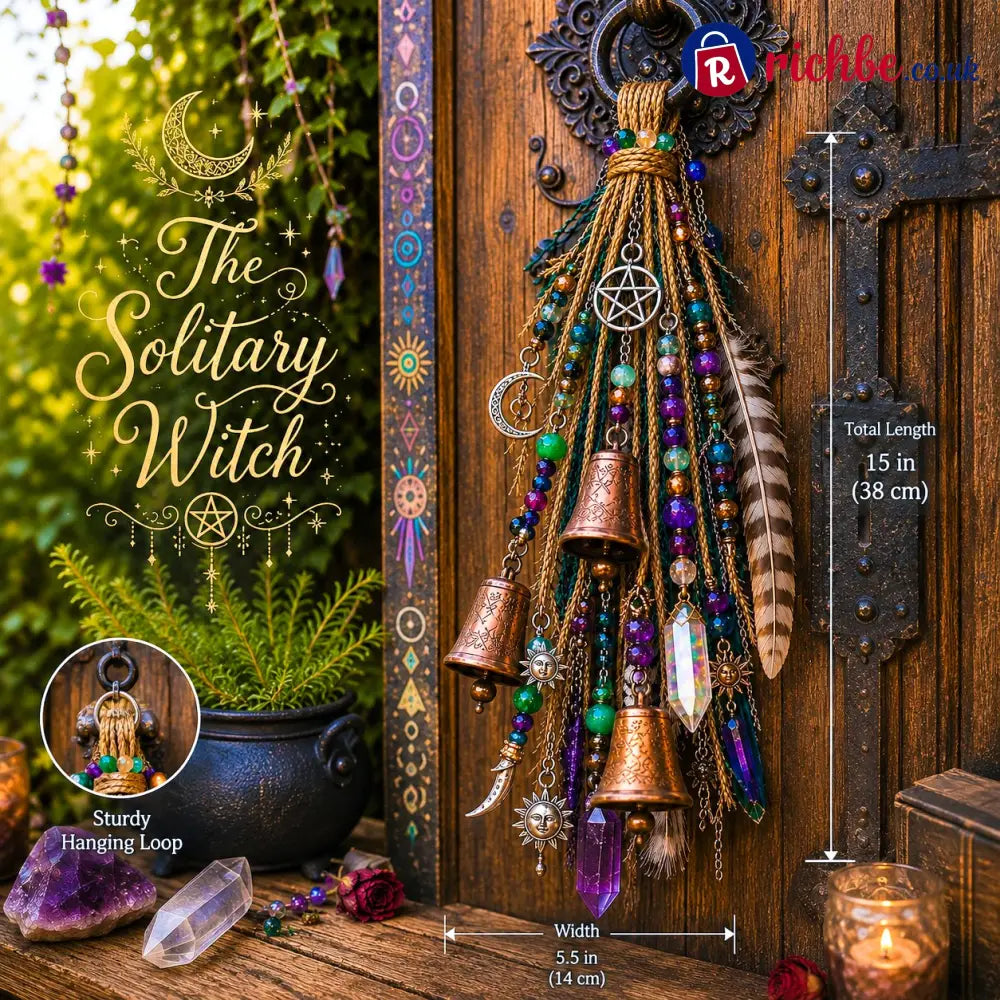 🔮Witchy Door Charm | Bells Crystals & Celestial Hanging Decor🔮