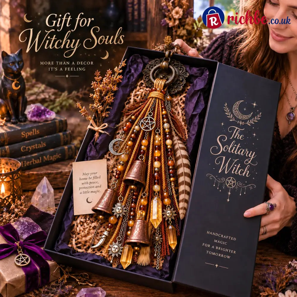 🔮Witchy Door Charm | Bells Crystals & Celestial Hanging Decor🔮
