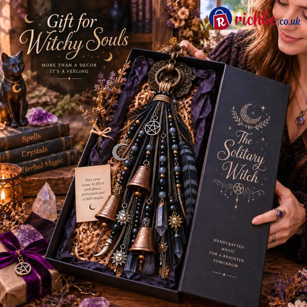 🔮Witchy Door Charm | Bells Crystals & Celestial Hanging Decor🔮