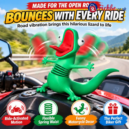 🏍️ Wobbling Spring Lizard Motorcycle Ornament – Funny Road-Vibration Rider Buddy - 🎁✨Buy 1 Get 1 Free (2Pcs)